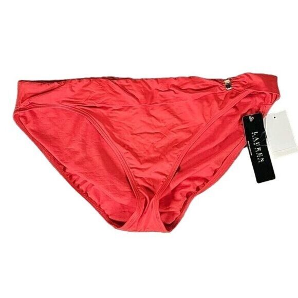 Lauren Ralph Lauren Bikini Bottom w/gold hardware Sz 16 - Picture 1 of 9